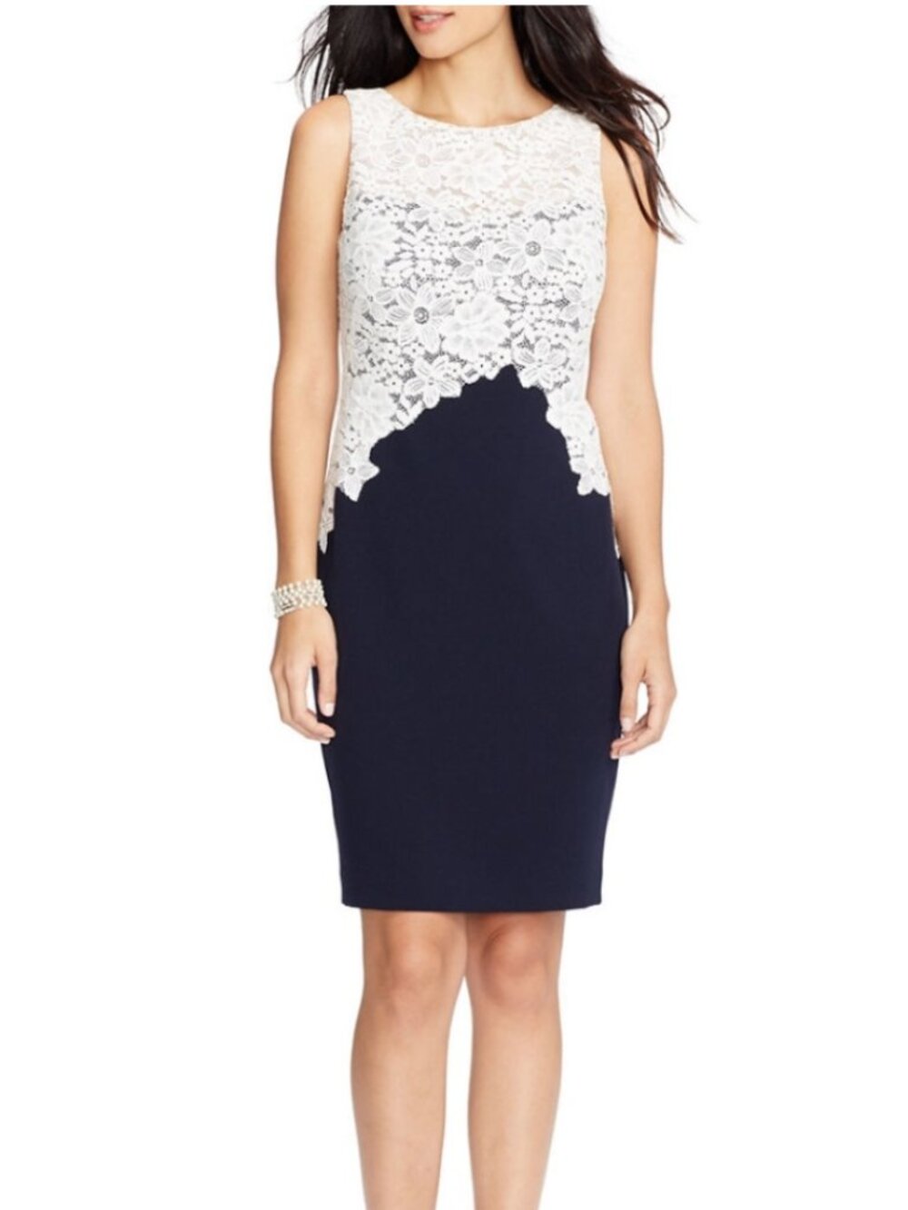 NWT Lauren Ralph Lauren Lace Sheath Dress, size 8